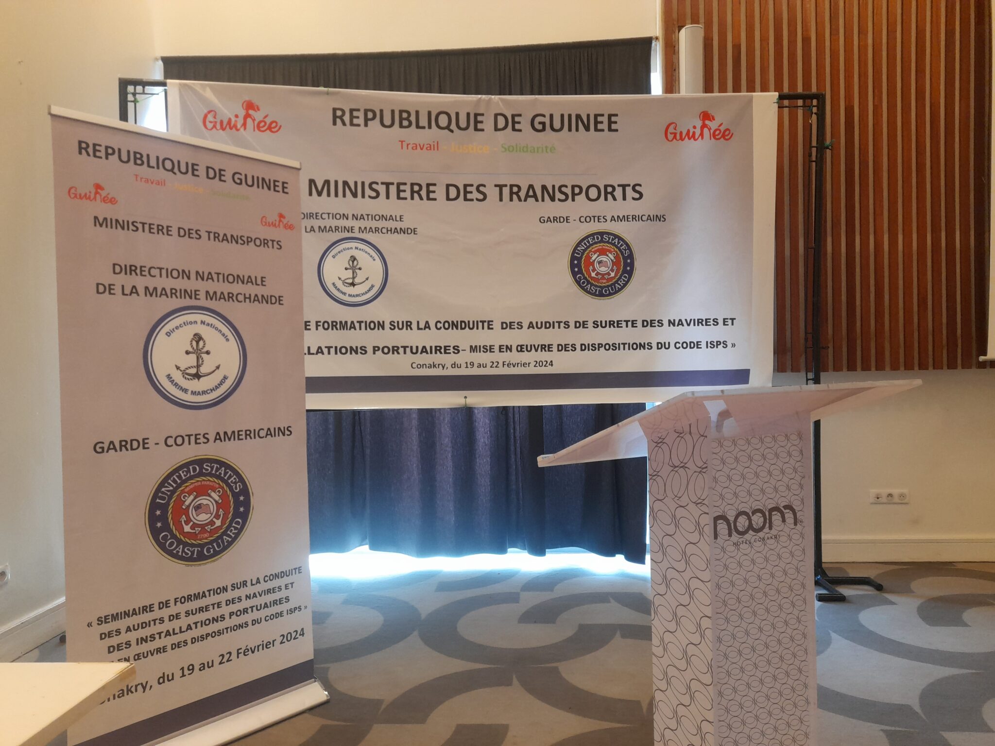 STIFM AVEC LE MINISTERE DES TRANSPORTS, EN COLLABORATION AVEC LES GARDES COTES AMERICAINS, DU 19 AU 22 FEVRIER 2024.